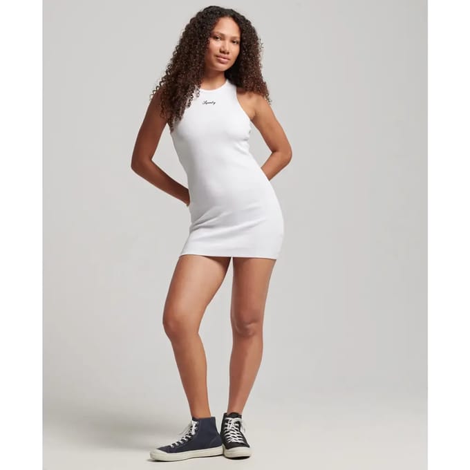 Superdry - Essential Code Logo tanktopjurk - Dames - Jurken