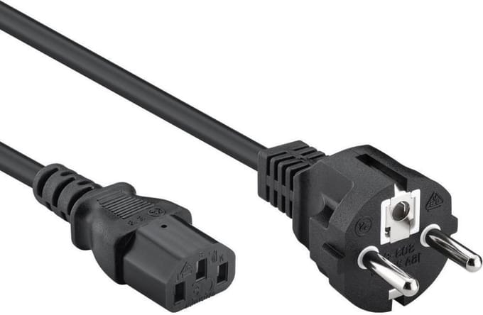 C13 apparaatsnoer - 7.5 meter - Zwart - Allteq