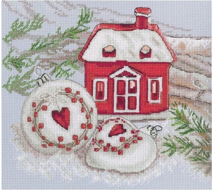 Borduurpakket peperkoekenhuis