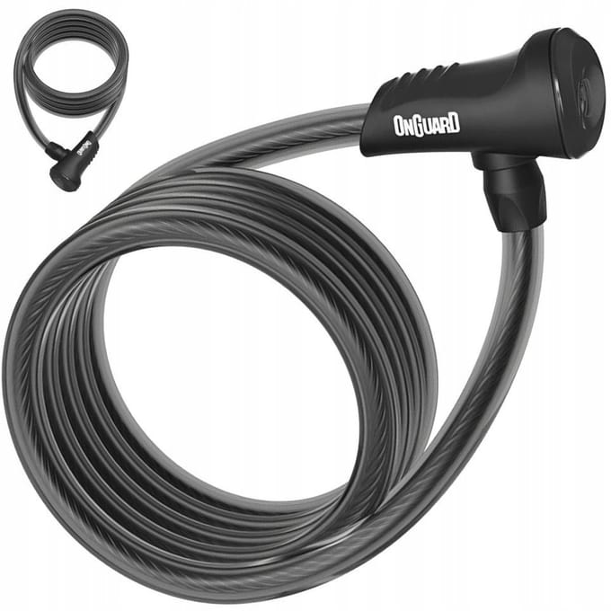 OnGuard Neon 8157BL Fiets Rits Kabel - 180cm Zwart