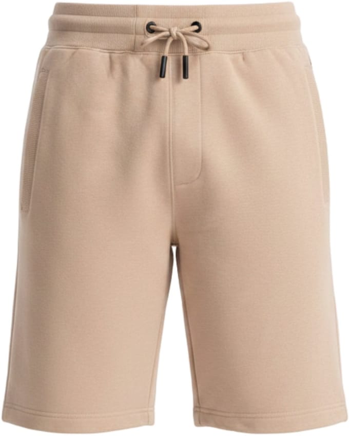 OMBRE Korte Broek - Regular Fit - Katoen - Effen Beige XL