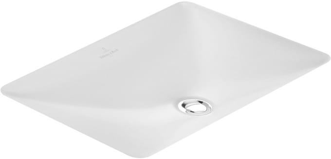 Villeroy & Boch Loop en Friends onderbouwwastafel 54x34.5cm met overloop zonder kraangat wit