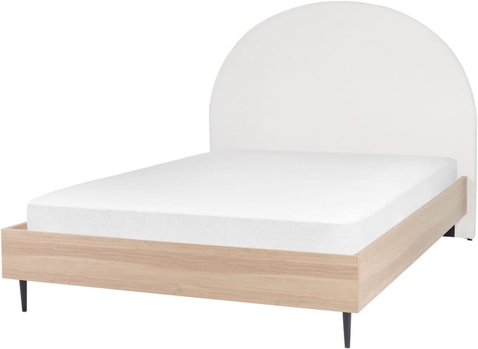 MILLAY - Bed - Gebroken wit - 140 x 200 cm - Polyester