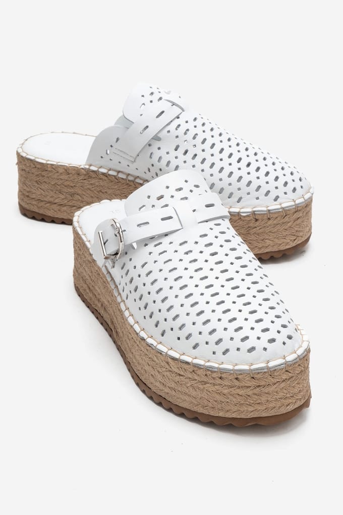 Louis Leren Plateau Sandaal
