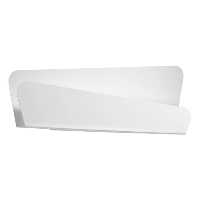 Wandlamp BASCIA met strakke rechthoekige vorm - Sollux Lighting - IP20 - Wit staal behuizing - 40 x 6 x 15 cm - 2 x G9 LED, exclusief lichtbron - 2 x 8 W - Moderne wandlamp voor woonkamer, eetkamer en keuken