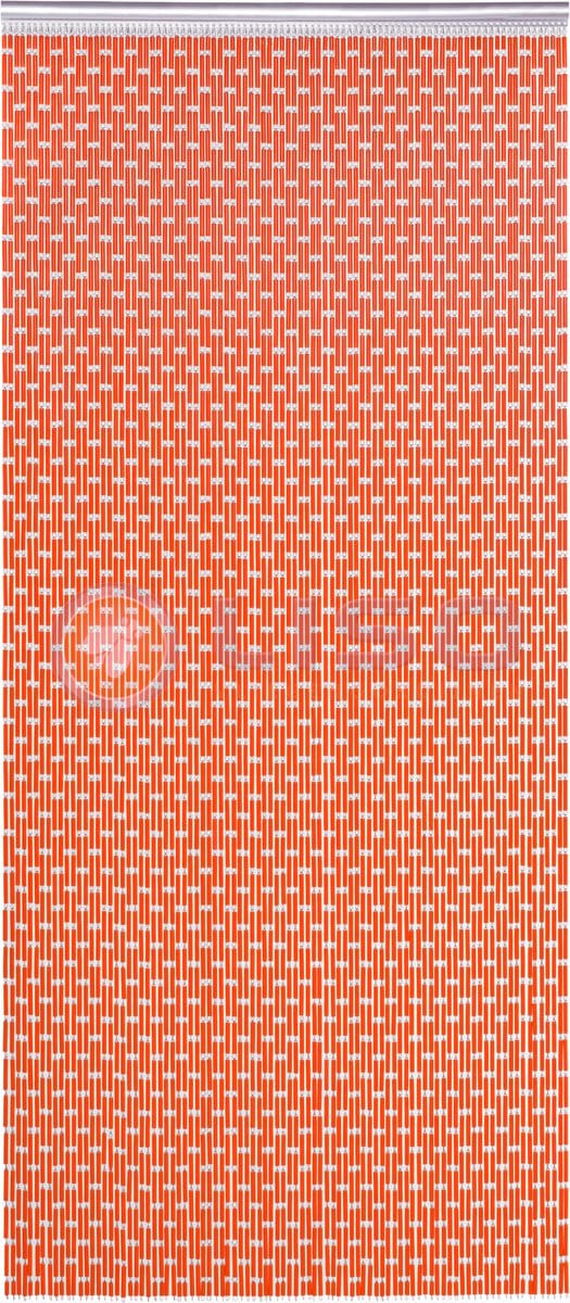 Liso Vliegengordijn - Hulzengordijn Licht roodoranje - 92 x 209 cm