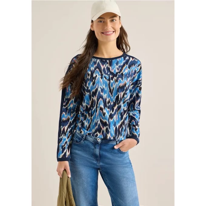 Shirt met patroon en tape