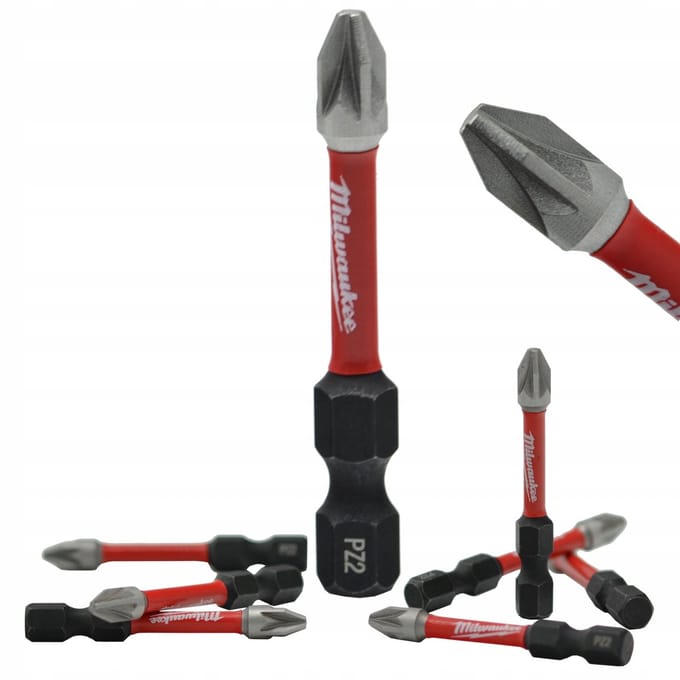 Milwaukee SHOCKWAVE Impact Bit PZ2 50mm 1/4" HEX - 1 Stuk
