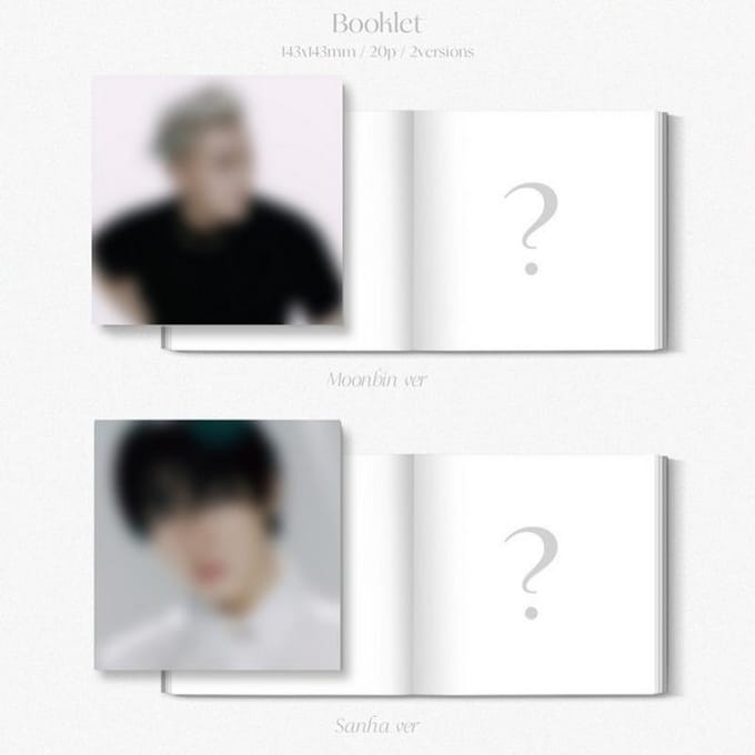 MAANBIN & SANHA(ASTRO) WIEROOK(Moonbin-versie. / Sanha ver.) SANHA Ver._NO POSTER white