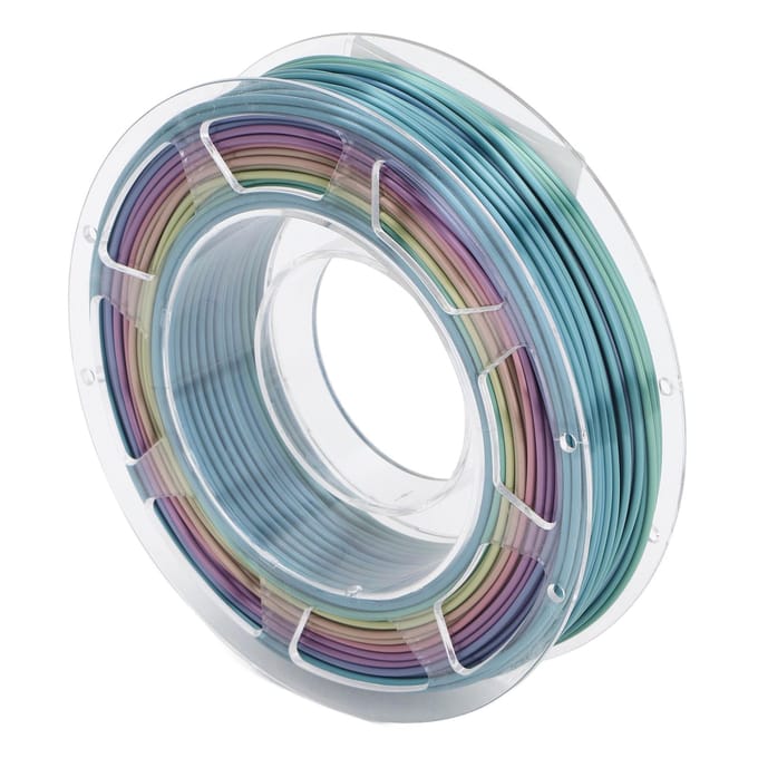 1,75 mm 3D-printer PLA Filament Regenboog Verloopkleur Printerfilament voor ANYCUBIC 200g gray