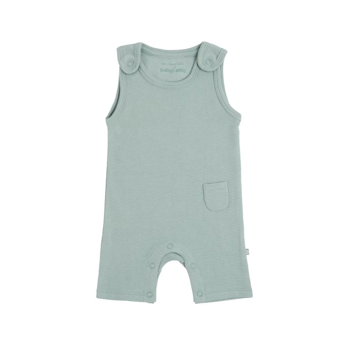 Baby's Only Salopette Pure - Dusty Green - 68 - 100% ecologisch katoen - GOTS