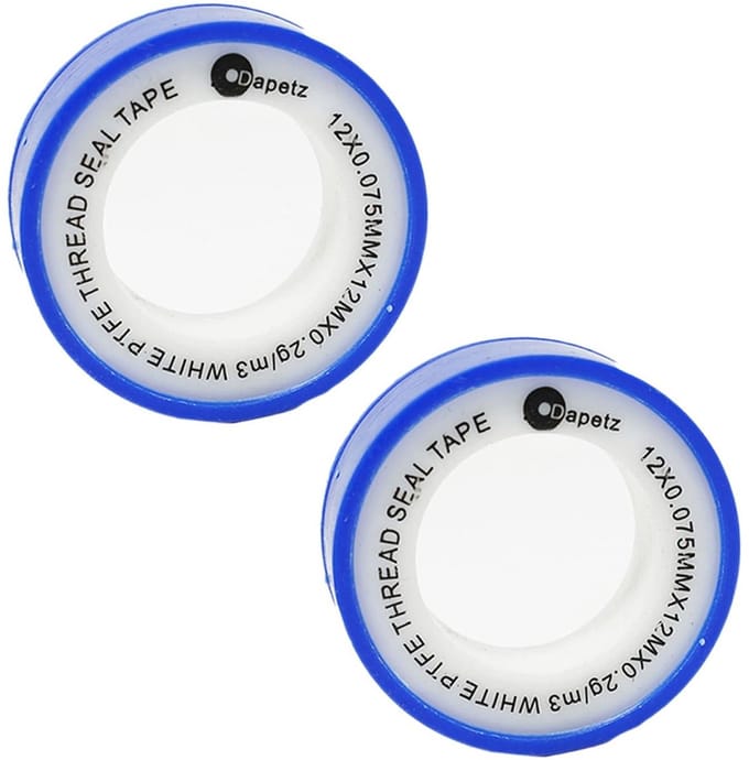 2 stuks PTFE Isolatietape voor Industriële Afdichting Witte Draad