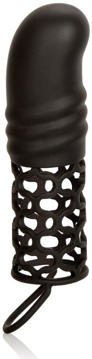 Verlengende Penissleeve met Balring - Grijs