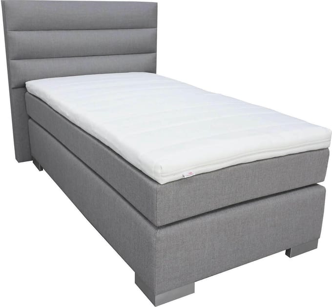 Slaaploods.nl Romance - Boxspring inclusief matras - 80x200 cm - Grijs