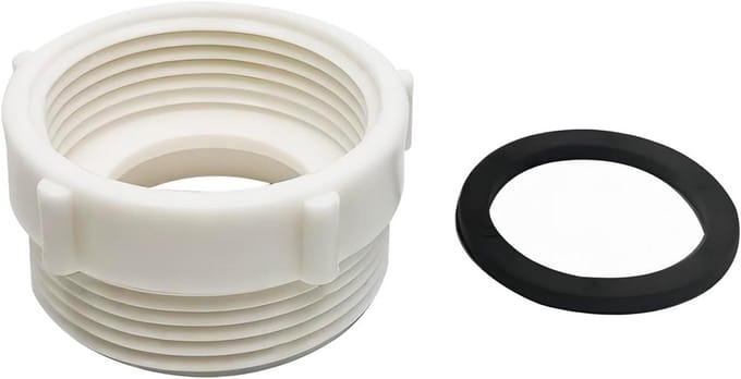 Adapter Verloopstuk 39mm naar 46mm voor Sifon Wastafel Aansluiting