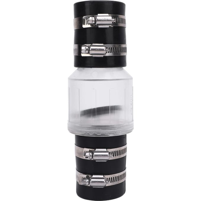 Clapet anti-retour pour pompe de puisard à clapet à ressort silencieux transparent pour pompe d'égout 112 white