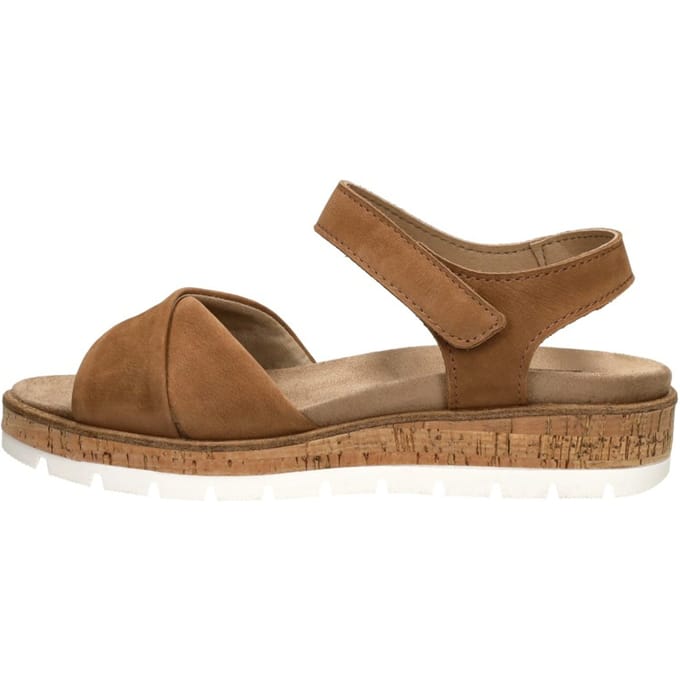 SUB55 Comfort Collection Mia 01 Sandalen Plat - Cognac - Maat 36