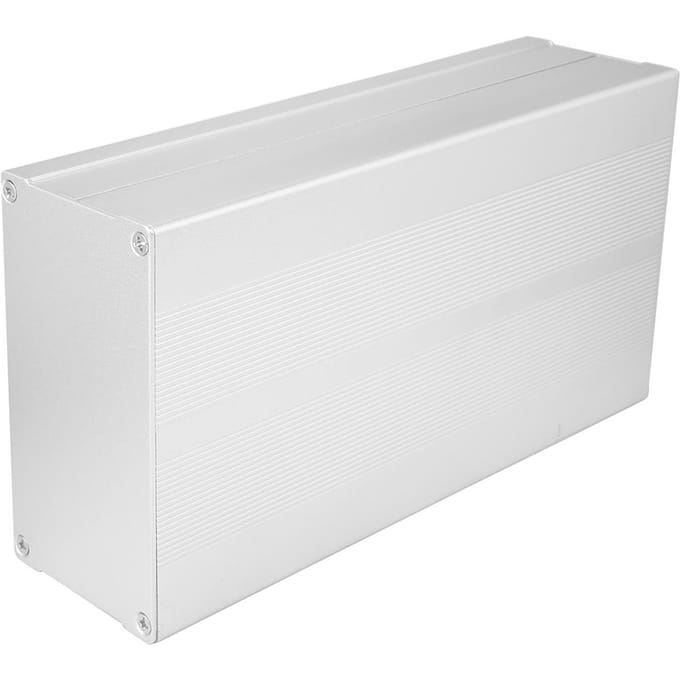 Behuizing Elektronisch DIY Printplaat Project Aluminium Doos Koeling Behuizing Zandzilver Platte Plaat