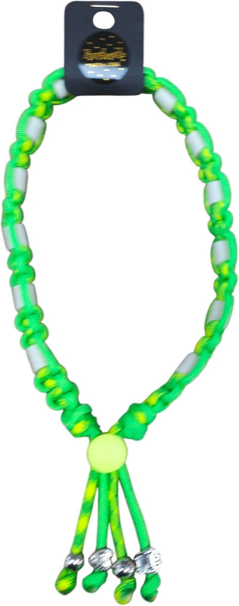 Anti-vlooien en tekenband fluoreserend groen/geel nekomtrek 35 cm
