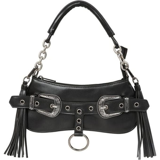 Banned - Gothic Handtas - Midnight Rodeo Handbag - voor Vrouwen - zwart