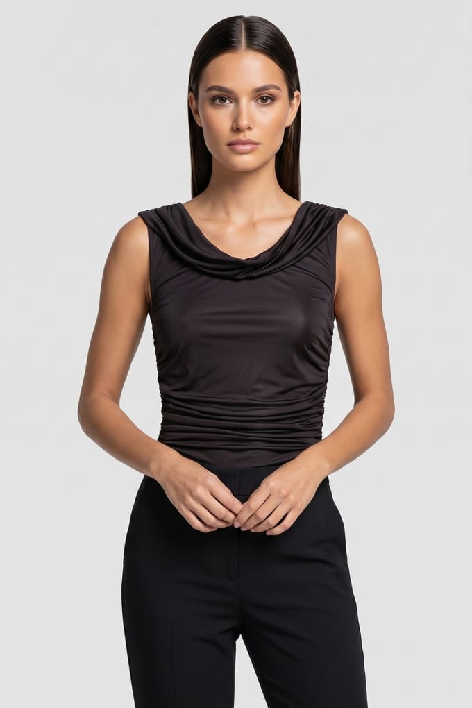 Karl Lagerfeld Drapey Jersey Body Black Maat: M | Body’s Outlet | Dames | Zwart