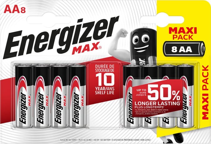 Batterij Energizer Max AA 8-pack