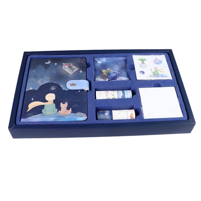Journaal Set Romantisch Schattig 3D Intro Pagina 192 Pagina's Dagboek en Tapes Stickers DIY Journaling Kit gray
