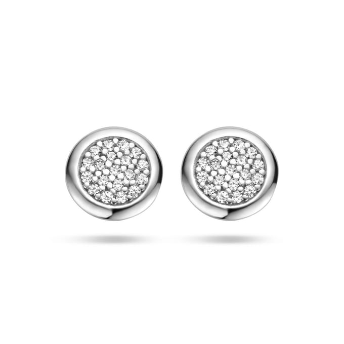 Zilver Gerhodineerd Oorknoppen Zirkonia 1335621