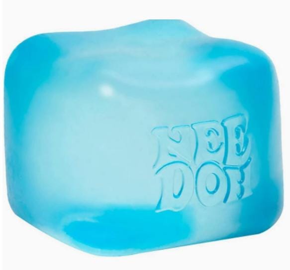 Schylling Needoh Nice Cube Sensorisch Speelgoed Stressverlichtende Blokken Knijpen Verlichtend Puzzel Oplossen Ventileren Kinderen Souvenir blauw
