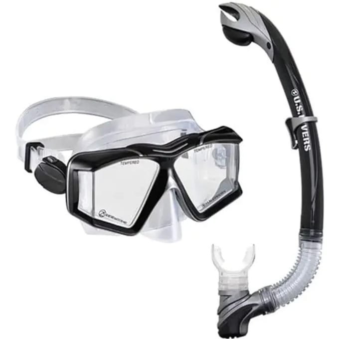 Ons. Divers Sideview Ii Combo Maskerset Zwart/Grijs ÚNICA