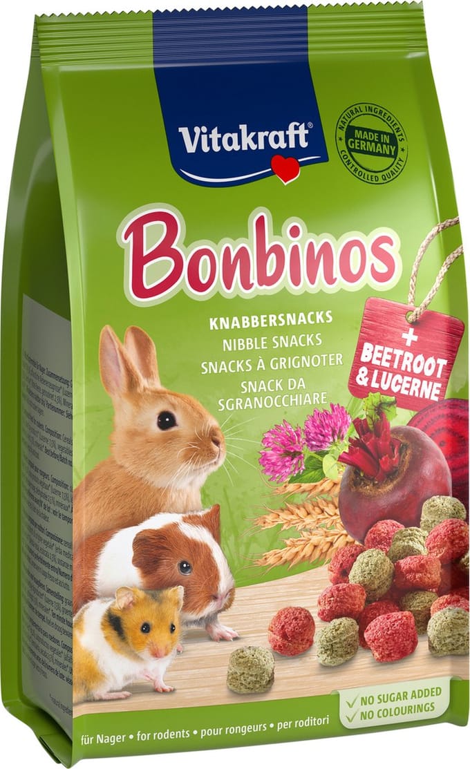 Vitakraft Bobino's - Knaagdiersnack - Rode Biet Pastinaak 50 g