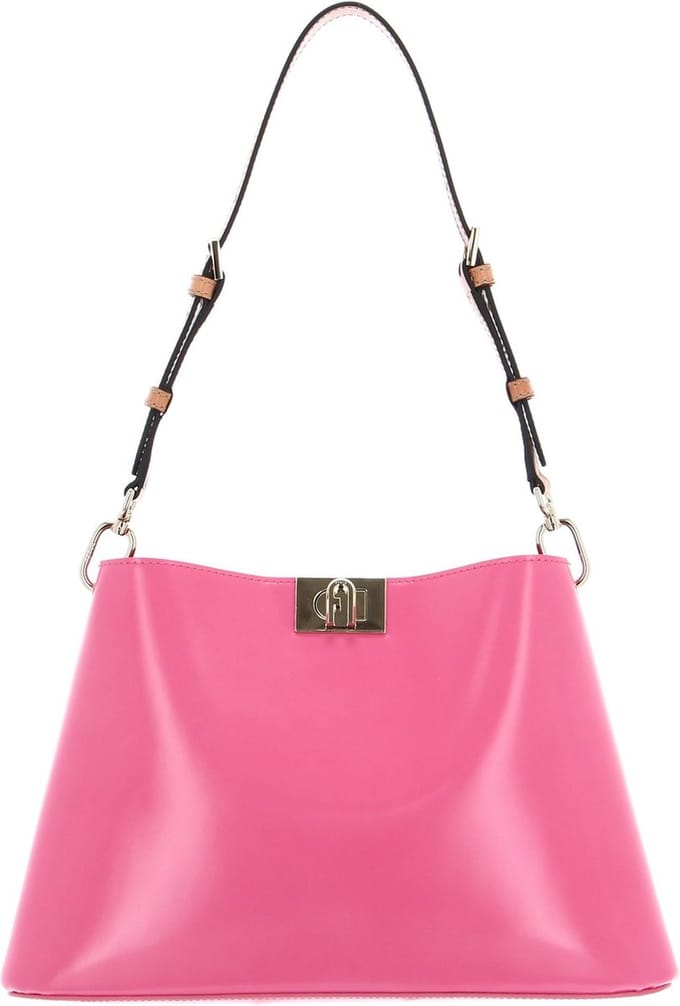 FURLA Leren Schoudertas Fleur Shoulder Bag Blossom Roze