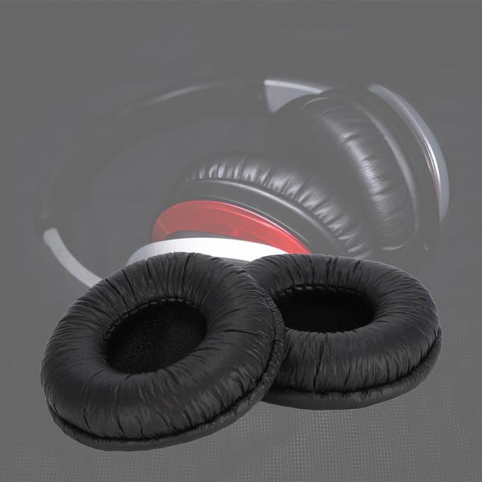 Universele Vervangende Oortelefoon Oorkussentjes Katoenen Kussen Zwart voor 55mm Koptelefoon black