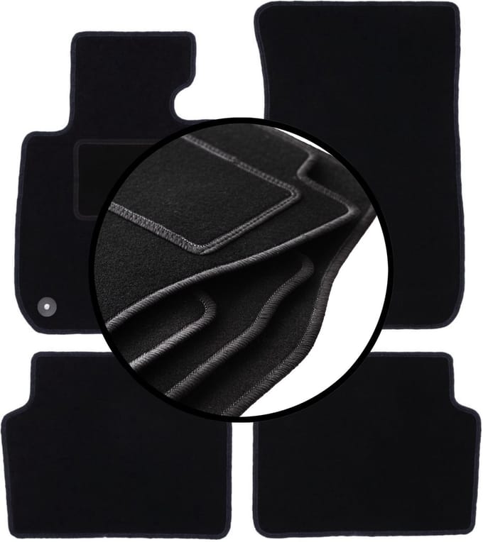 Complete set veloursmatten voor: BMW 3 E90 sedan (2004-2011)