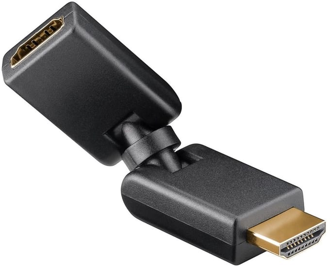 HDMI 2.0 Adapter - 180 graden draaibaar - 4K 60Hz - Zwart