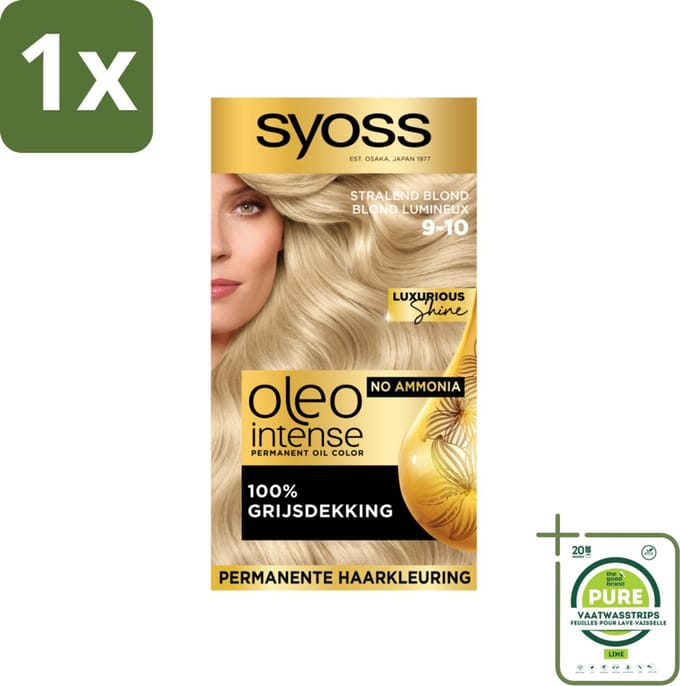 Syoss Oleo Intense - Haarverf - 9-10 - Stralend Blond - 115ml