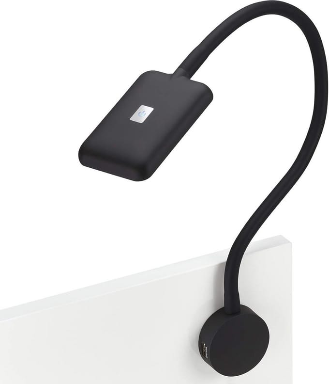 LED Bedlamp met Buigzame Arm, USB Aansluitingen en Touchsensor