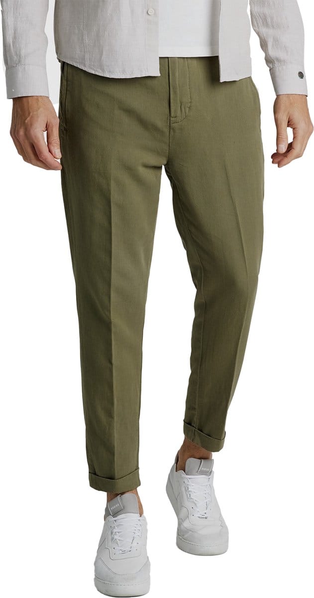 Cast Iron chino groen - 3032