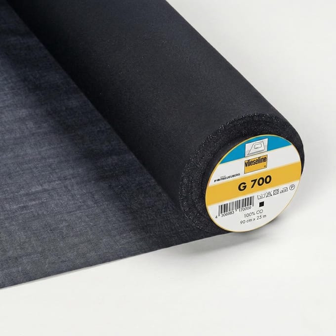 Geweven Tussenvoering - Opstrijkbaar Versteviging - Kleding Projecten - Stabiele Structuur - 100x90 cm - Zwart
