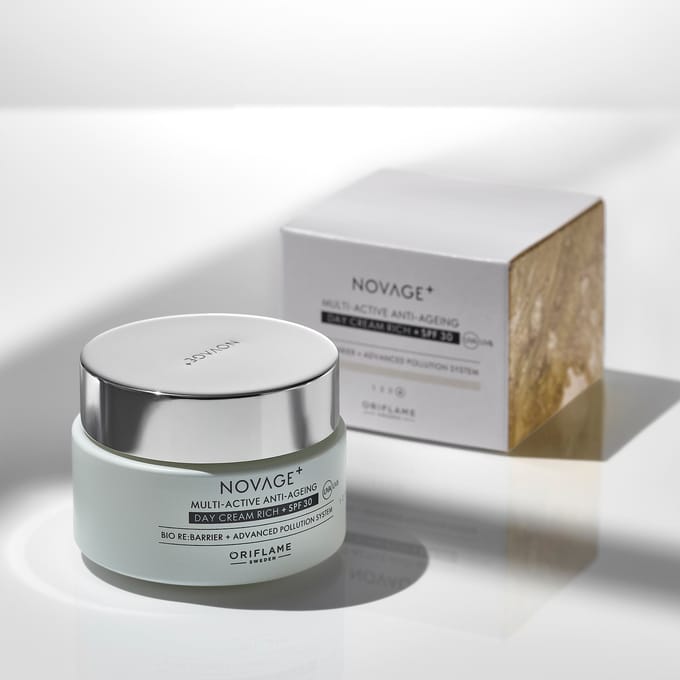 Oriflame Crème de Jour Riche Multiactive Anti-Âge Novage+ Spf 30 50 Ml