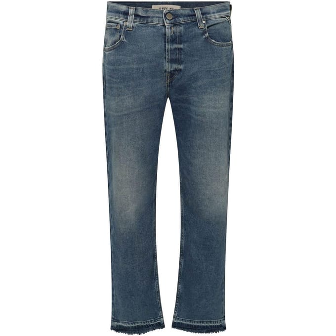 Replay Dames/Dames Rechte Jeans (Blauw)