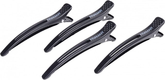 Merkloze Elastische Haarklemmen Zwart - Set van 4