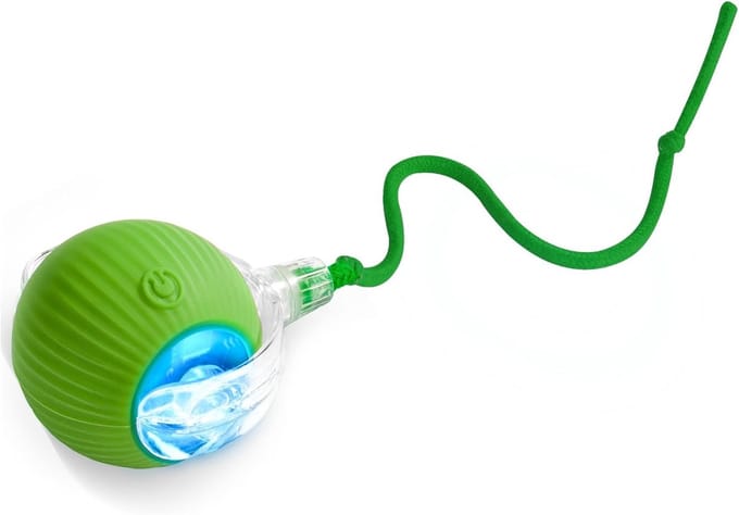 Oneay Interactief kattenspeeltje groentevorm – Automatisch speelgoed tegen verveling – USB oplaadbaar – Groen – Model 2026