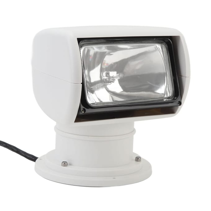 Projecteur Marine 100W Rotation 355 degrés IP66 Résistant à l'eau Portable Halogène Télécommande Phare pour Yachts gray