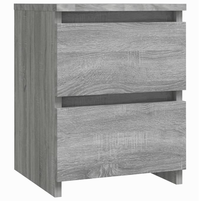 vidaXL - Nachtkastje - Grijs - Sonoma - 30x30x40 - cm - Engineered - Wood