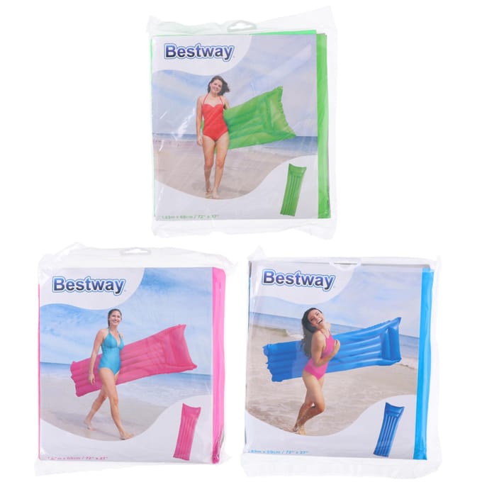 Bestway Opblaasbare Zwembad Luchtbed Gekleurd - 183 x 69 cm. - Groen
