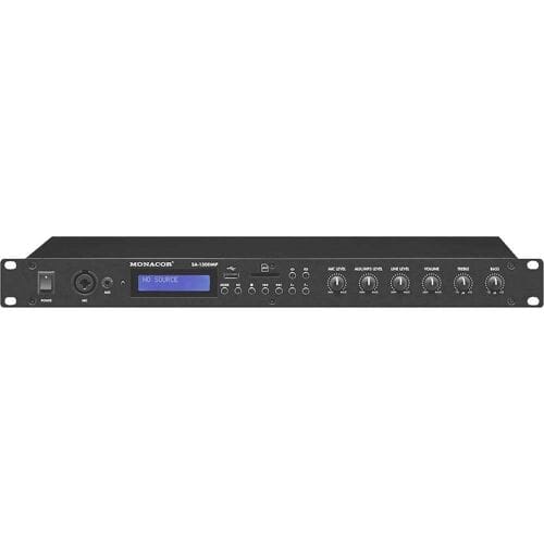 Monacor SA-130DMP PA-versterker RMS vermogen per kanaal op 4 Ω: 70 W