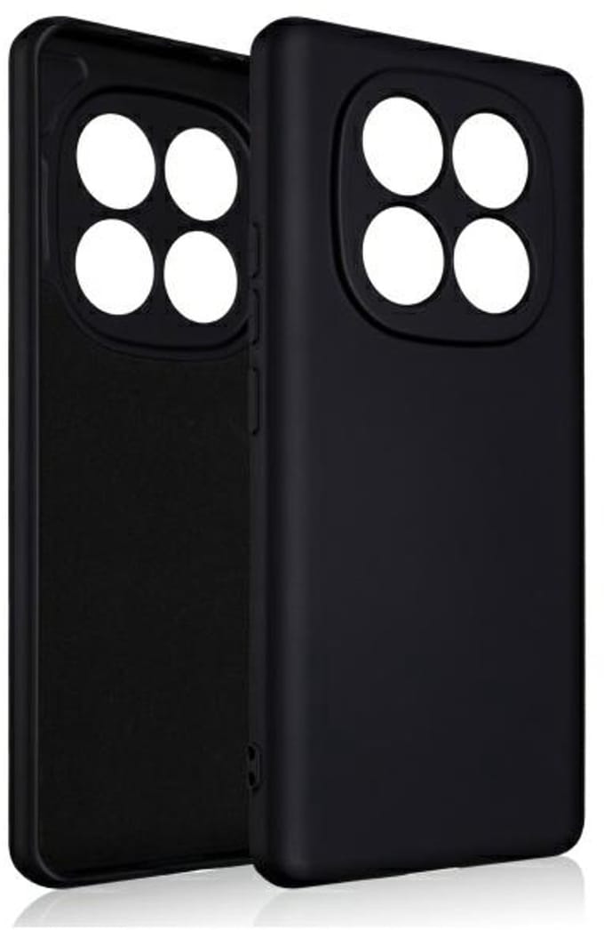 Beline Silicone Serie - Siliconen Hoesje - Xiaomi Redmi Note 14 Pro - Zwart - Antislip