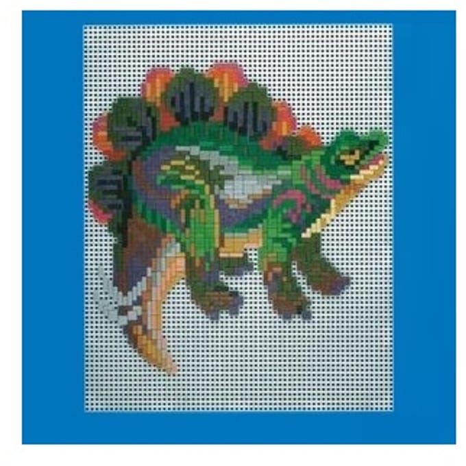Stickit dino Stegosaurus, ca. 1.100 steentjes, compatible met Ministeck