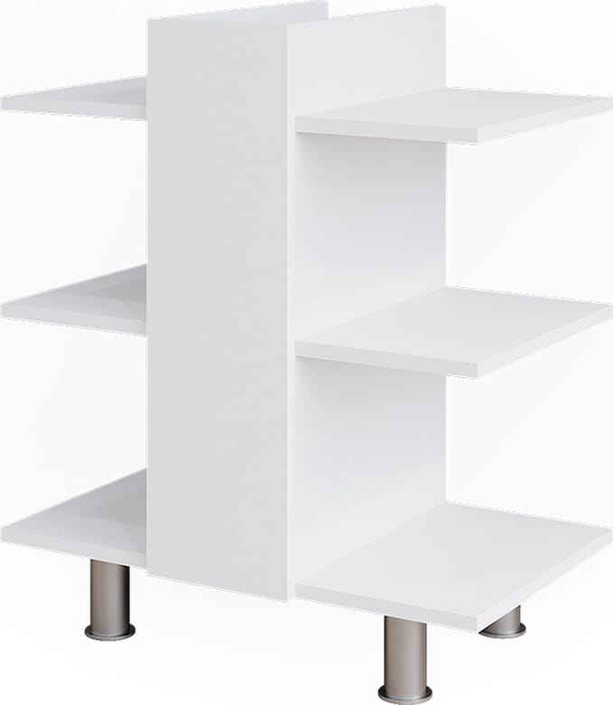 Vicco Fynn Wastafelonderkast – 60 x 70 cm met 6 legplanken Wit
